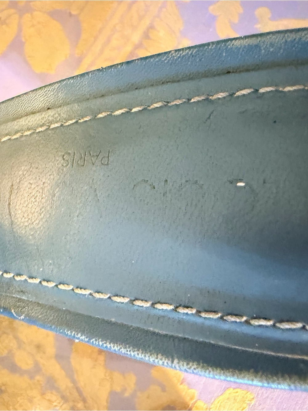 Louis Vuitton Teal Leather Women's shoes